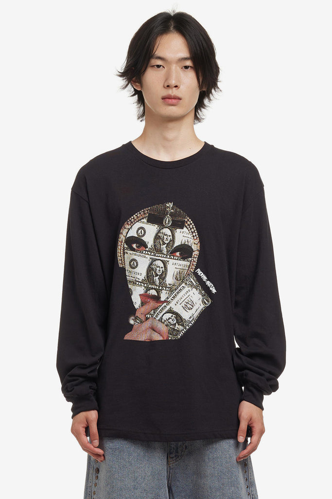 MONEY FACE L/S TEE - WORKSOUT WORLDWIDE