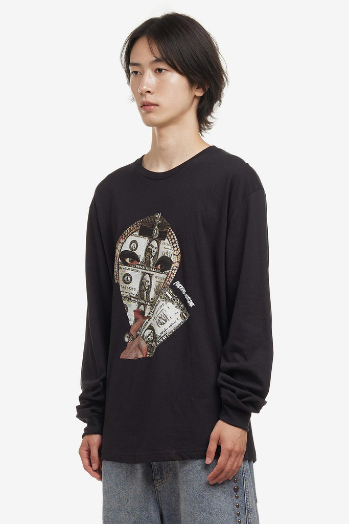 MONEY FACE L/S TEE - WORKSOUT WORLDWIDE