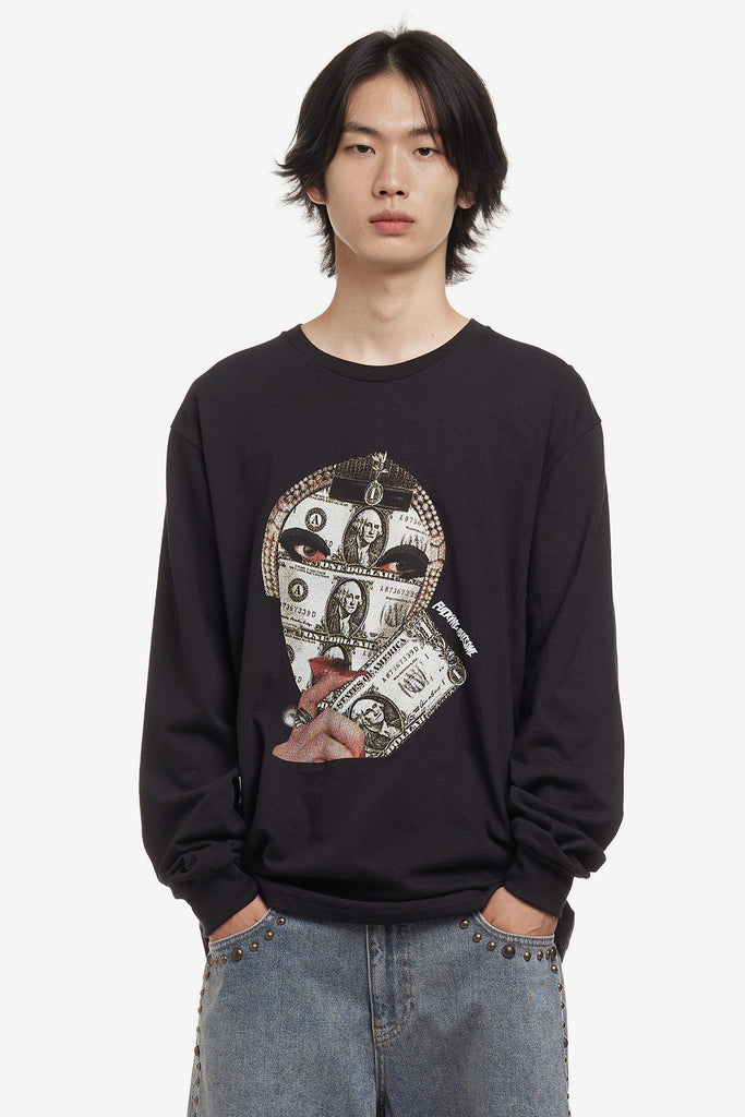 MONEY FACE L/S TEE - WORKSOUT WORLDWIDE