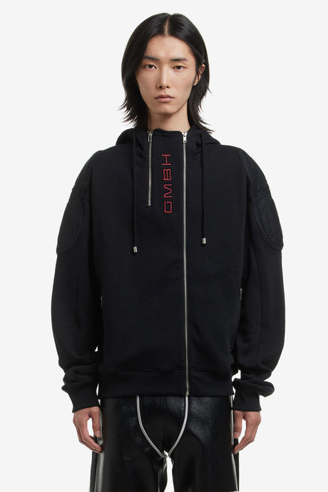 JERSEY JACKET WITH EXTENDED COLLAR