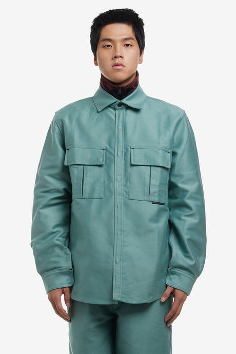 REPLICATED BOLD FUSTAIN OVERSHIRT
