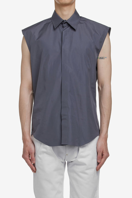 BROADCLOTH SLEEVELESS SHIRT