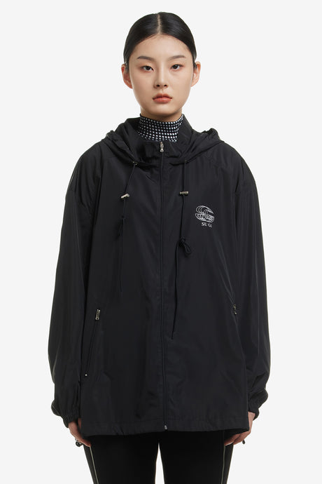 MOIRE LOGO WINDBREAKER JACKET