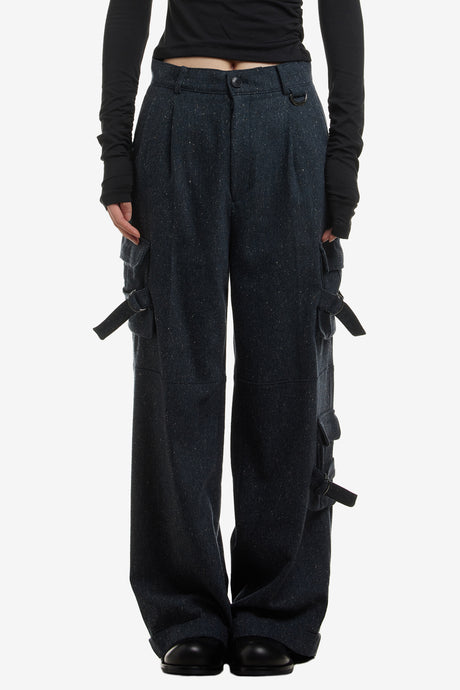 TURN-UP CARGO TROUSERS