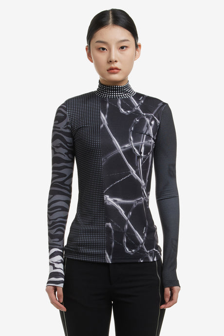 GRAPHIC MULTICOLOR TOP