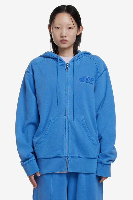 STAR SHOTS EMBROIDERED ZIP UP HOODIE