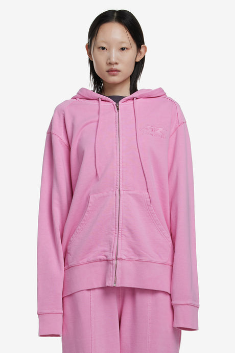 STAR SHOTS EMBROIDERED ZIP UP HOODIE