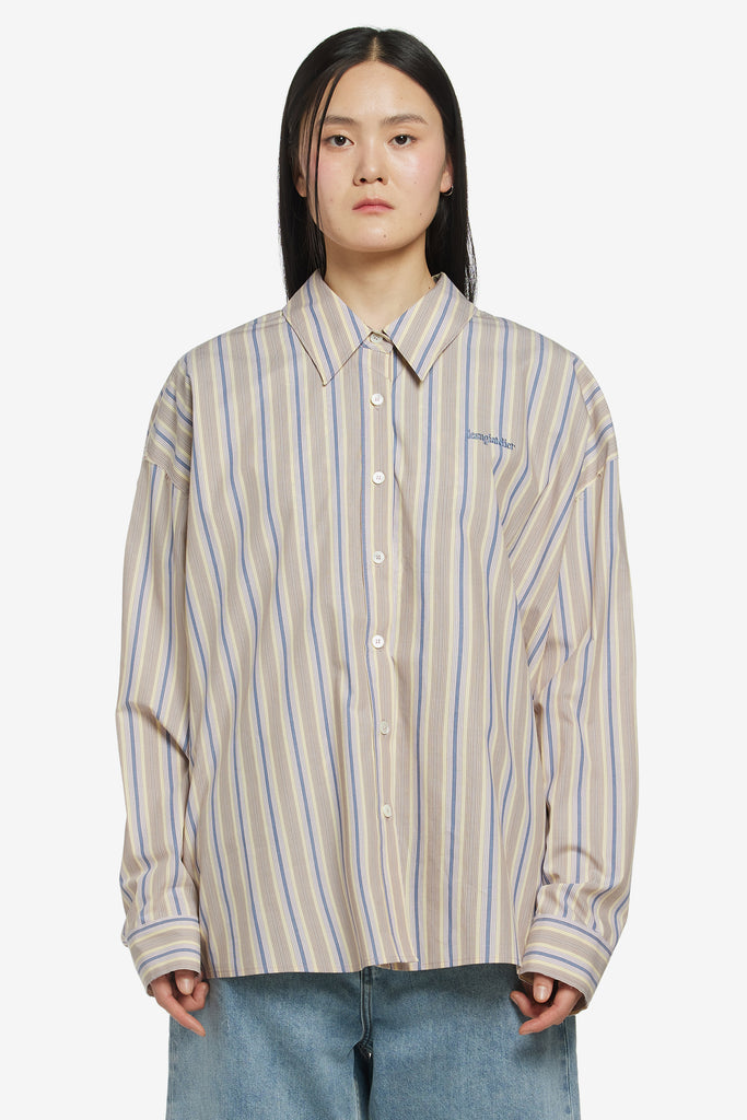 OVERSIZED STRIPE LONG-SLEEVE SHIRT - WORKSOUT WORLDWIDE