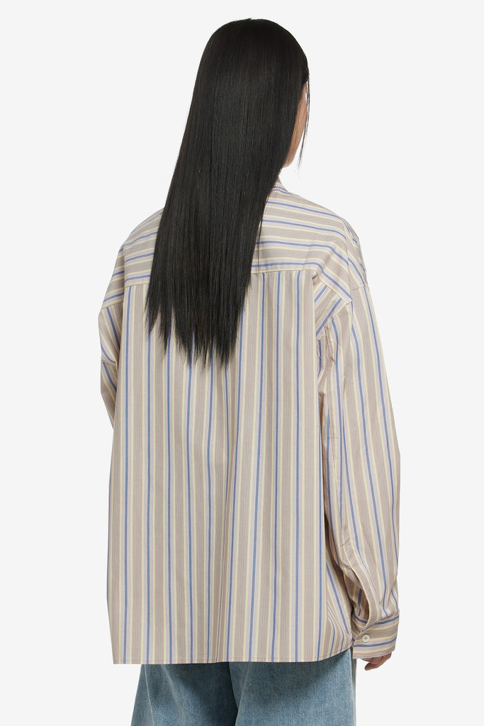 OVERSIZED STRIPE LONG-SLEEVE SHIRT - WORKSOUT WORLDWIDE