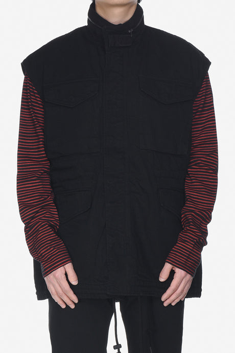 F.BLACK NOSLEEVE M-65