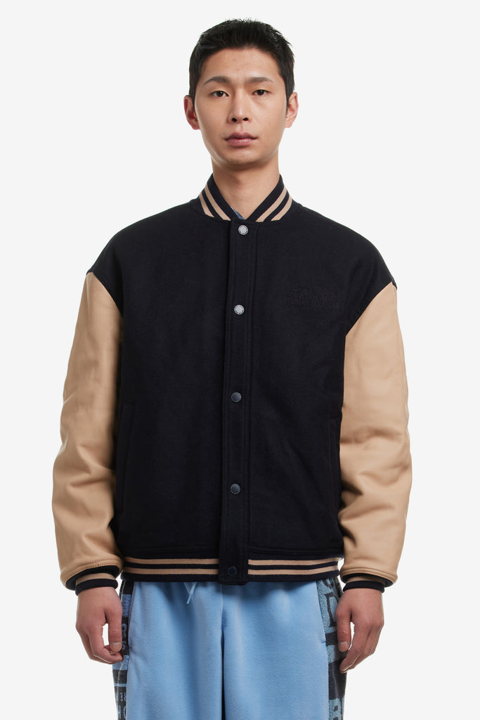 X TOMMY JEANS VARSITY LEATHER JACKET - WORKSOUT WORLDWIDE