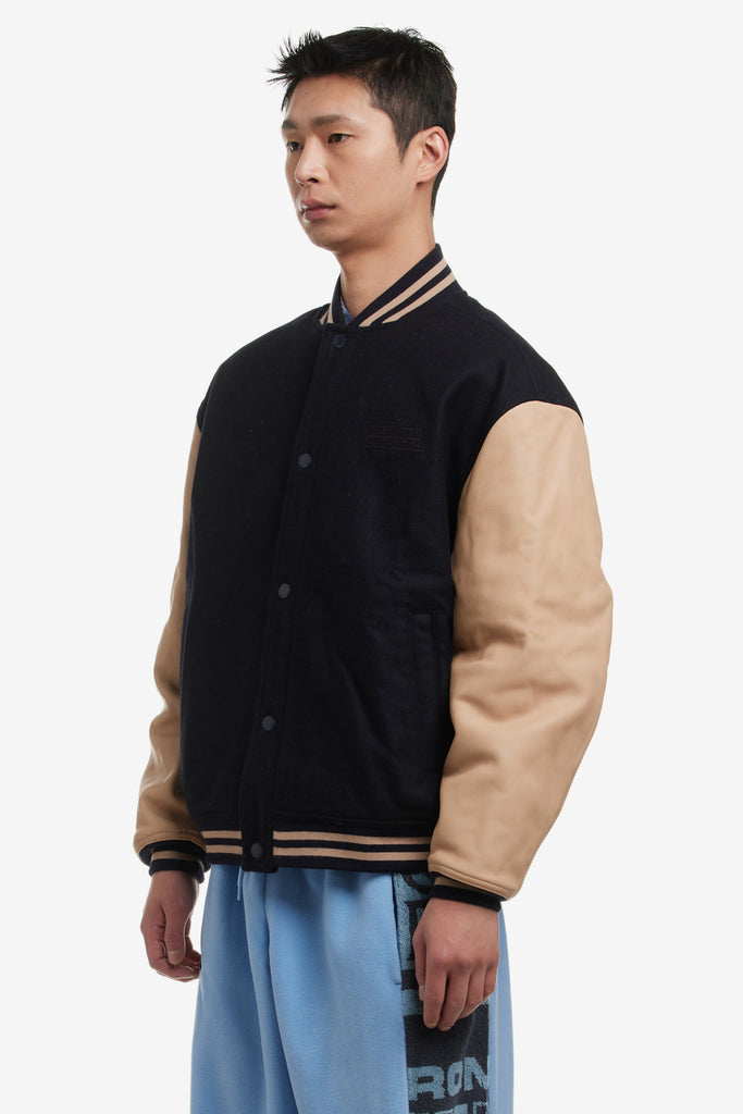 X TOMMY JEANS VARSITY LEATHER JACKET - WORKSOUT WORLDWIDE