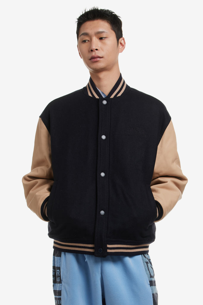 X TOMMY JEANS VARSITY LEATHER JACKET - WORKSOUT WORLDWIDE