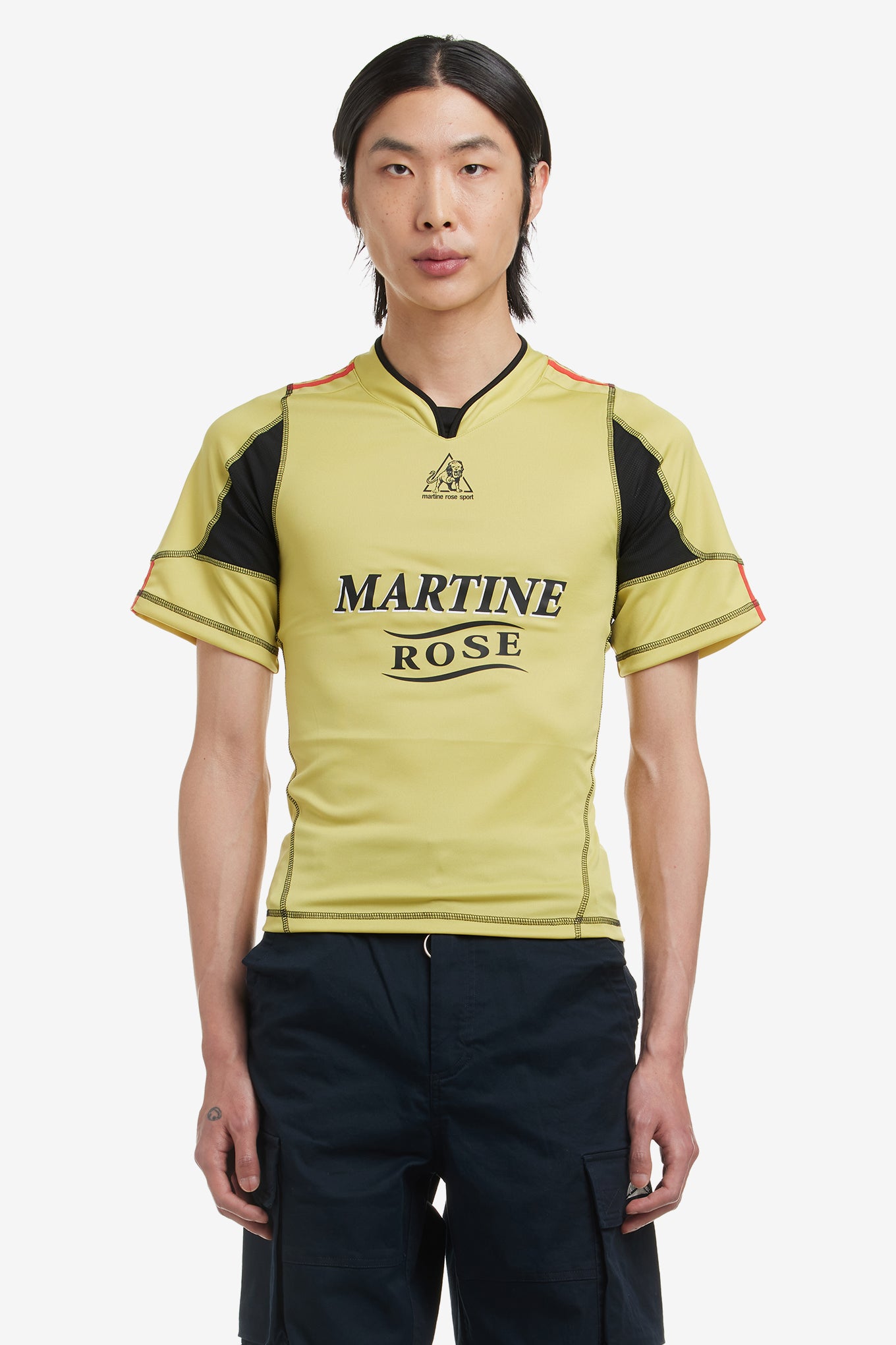 Martine Rose Shrunken Football Top