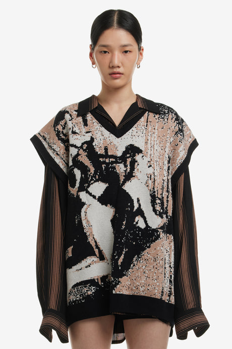 KINGFISH FETISH JACQUARD VEST