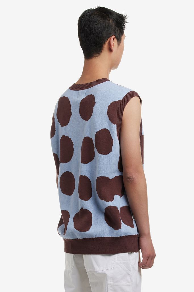 DOTTED SWEATER VEST - WORKSOUT WORLDWIDE