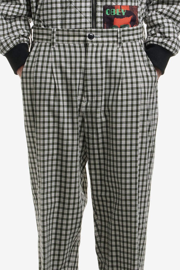 FUBAR PLEATED PLAID PANT - WORKSOUT WORLDWIDE