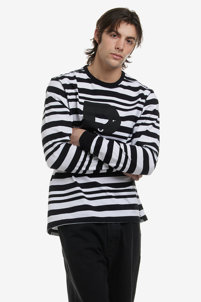 STRIPED BIG P LONGSLEEVE - WORKSOUT WORLDWIDE