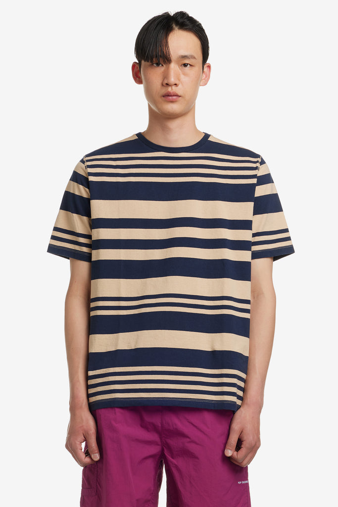 STRIPED LOGO T-SHIRT - WORKSOUT WORLDWIDE