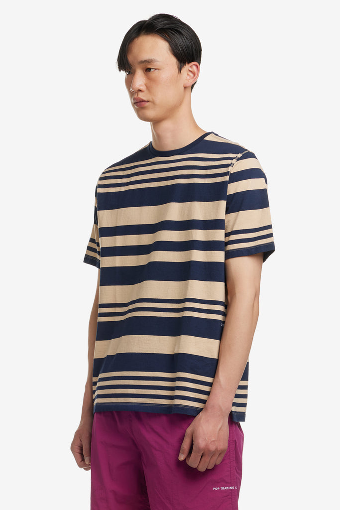 STRIPED LOGO T-SHIRT - WORKSOUT WORLDWIDE