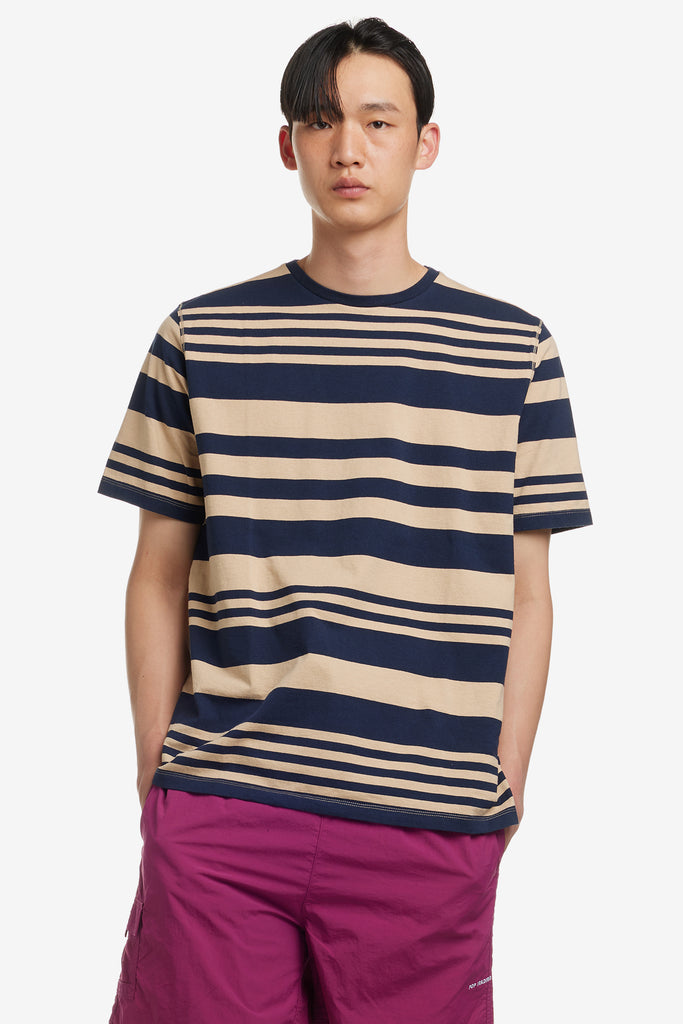 STRIPED LOGO T-SHIRT - WORKSOUT WORLDWIDE