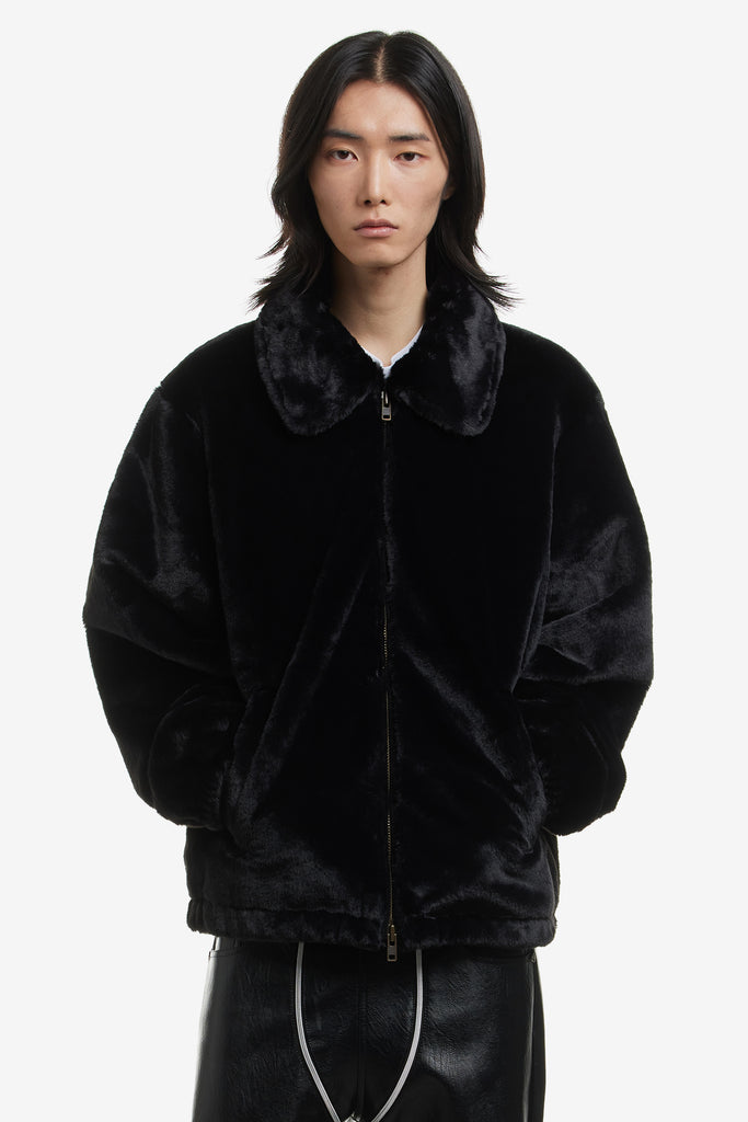 FAUX FUR COACH JACKET - WORKSOUT WORLDWIDE