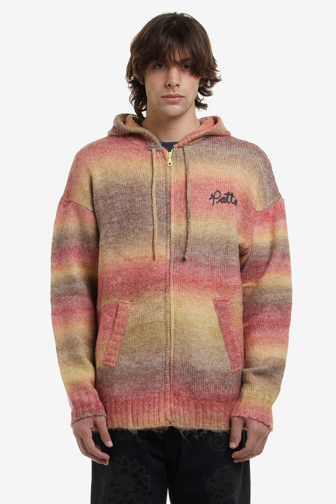 RAINBOW KNITTED HOODED SWEATER - WORKSOUT WORLDWIDE