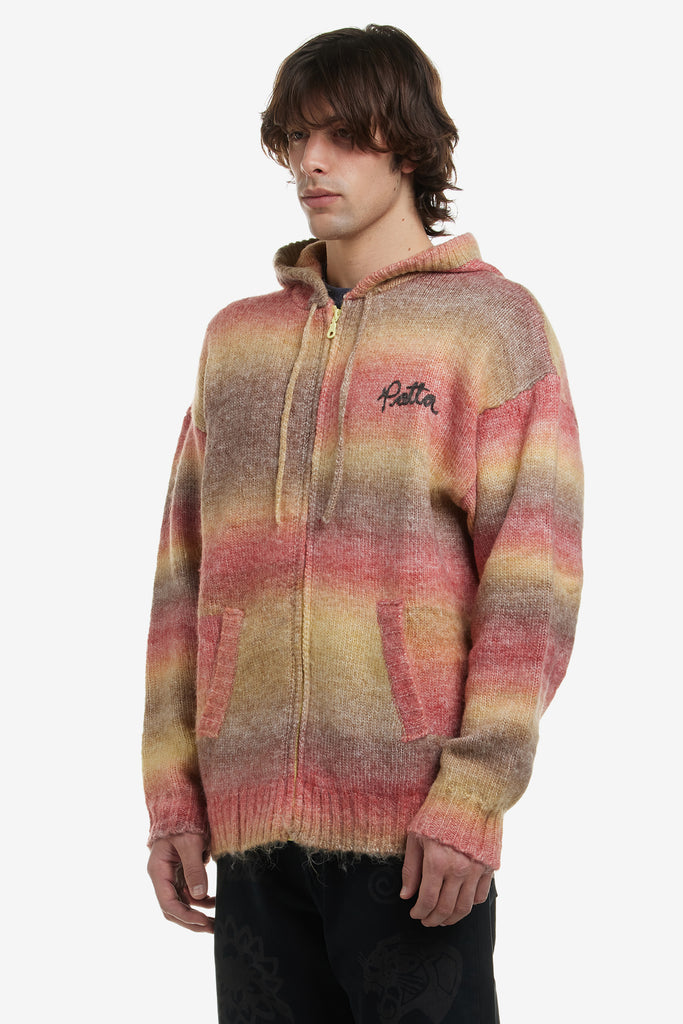 RAINBOW KNITTED HOODED SWEATER - WORKSOUT WORLDWIDE