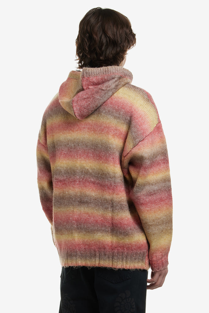 RAINBOW KNITTED HOODED SWEATER - WORKSOUT WORLDWIDE