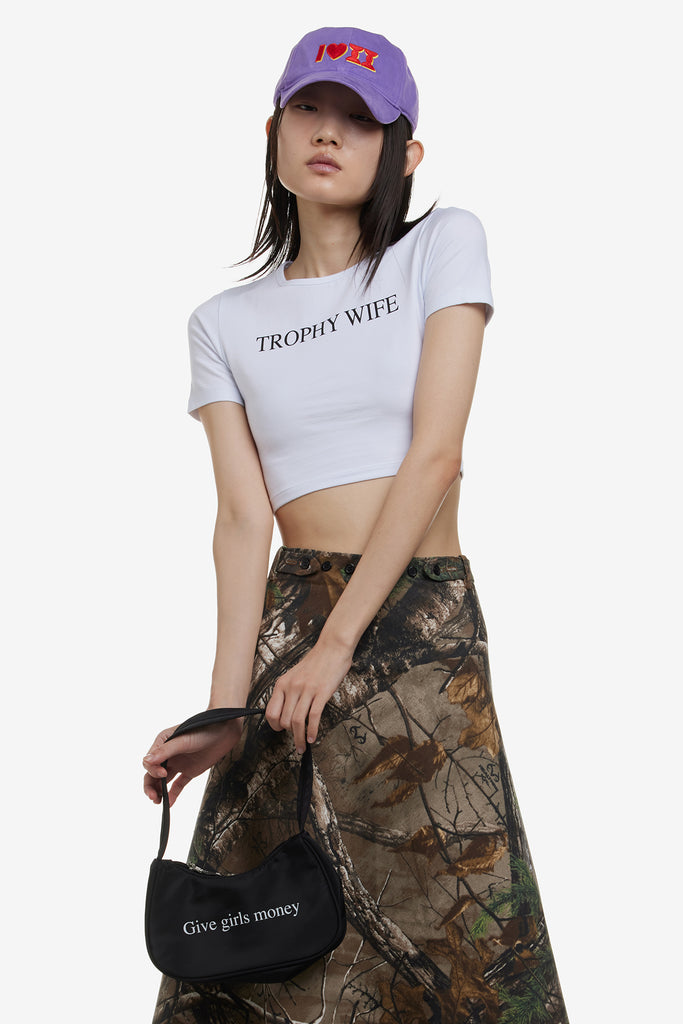 TROPHY WIFE CROP TEE - WORKSOUT WORLDWIDE