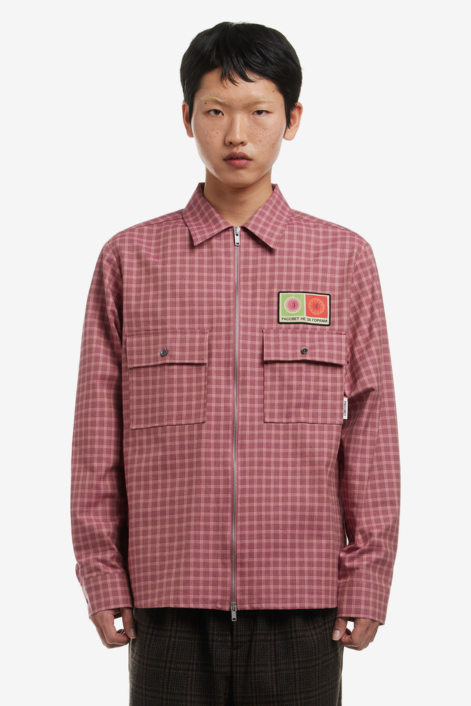 PATCH SHIRT WITH ZIP - WORKSOUT WORLDWIDE