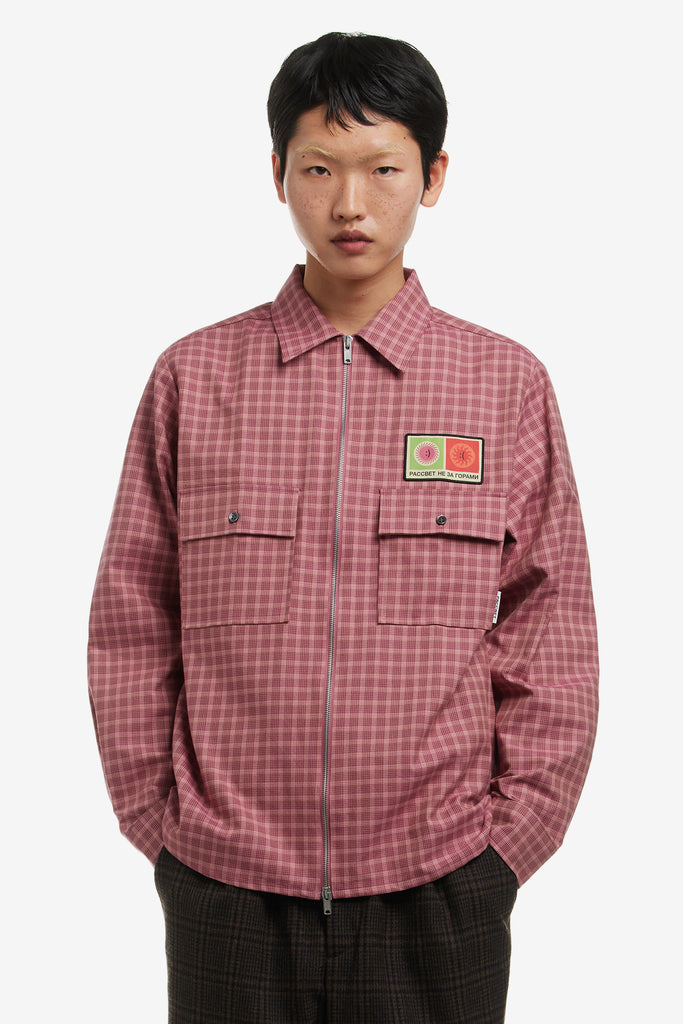 PATCH SHIRT WITH ZIP - WORKSOUT WORLDWIDE