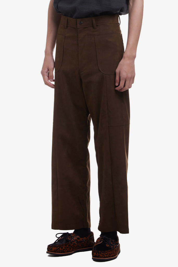 FAUX LEATHER FLARE PANTS - WORKSOUT WORLDWIDE