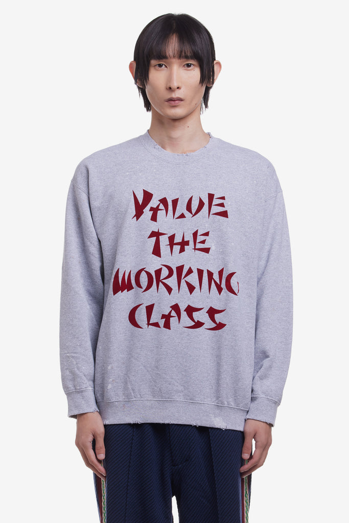 VALUE THE WORKING CLASS SWEATSHIRT - WORKSOUT WORLDWIDE