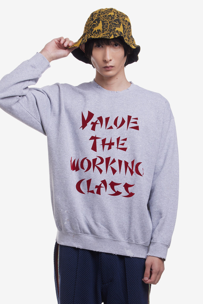 VALUE THE WORKING CLASS SWEATSHIRT - WORKSOUT WORLDWIDE