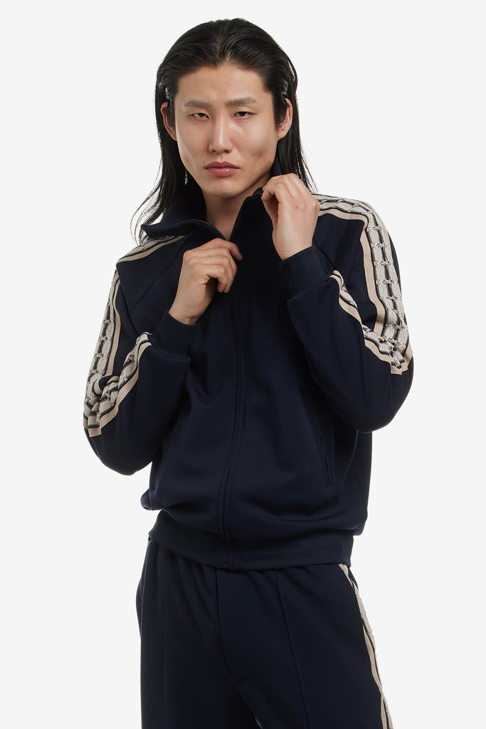 LACE TAPE TRACK JACKET - WORKSOUT WORLDWIDE