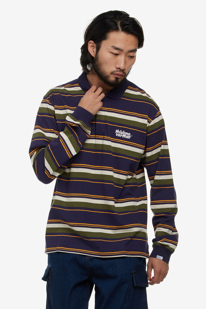 STRIPED RUGBY SHIRT - WORKSOUT WORLDWIDE