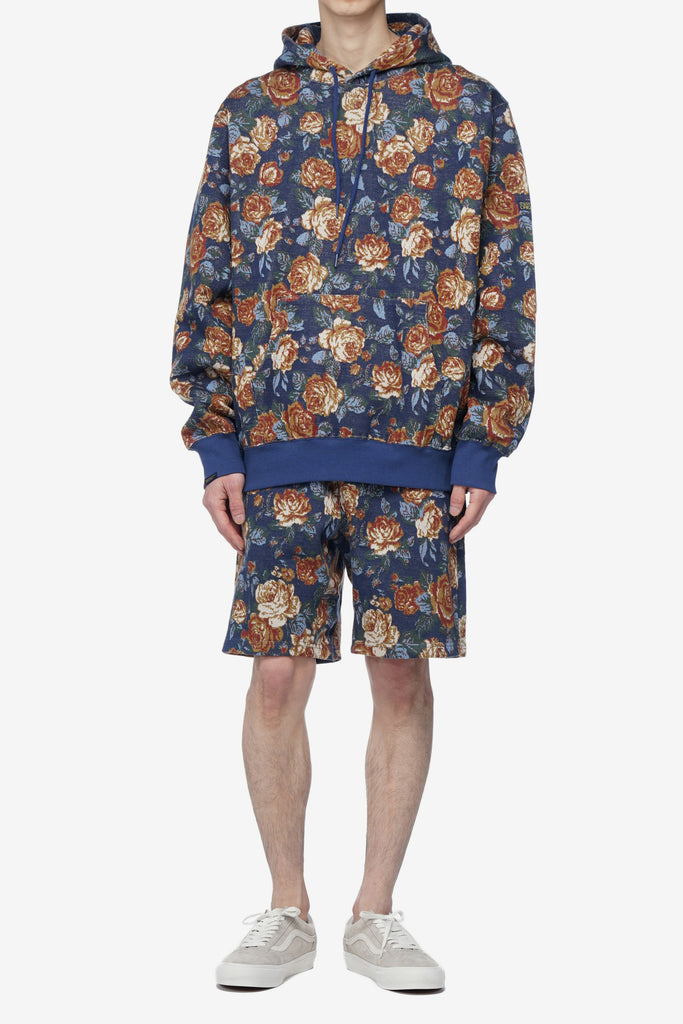 JACQUARD FLOWER HOODIE - WORKSOUT WORLDWIDE