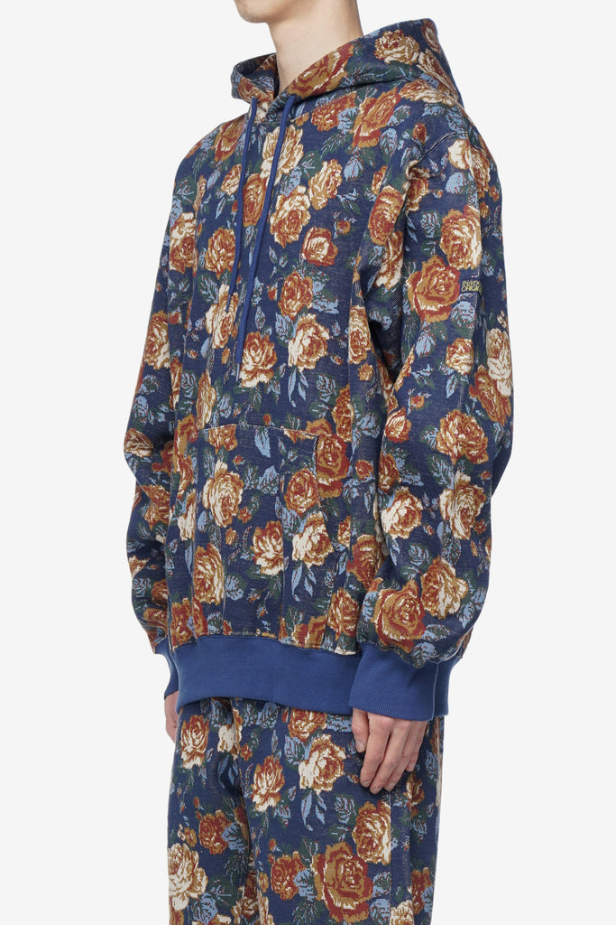 JACQUARD FLOWER HOODIE - WORKSOUT WORLDWIDE