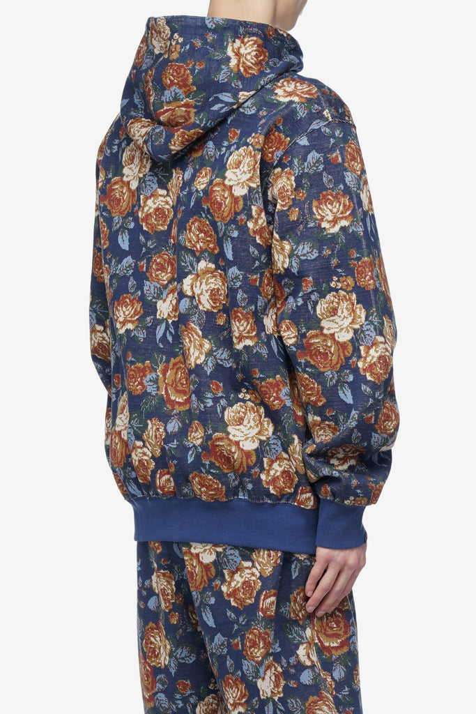 JACQUARD FLOWER HOODIE - WORKSOUT WORLDWIDE