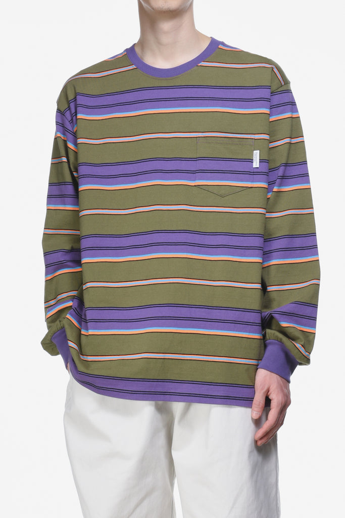 STRIPED LS TEE - WORKSOUT WORLDWIDE