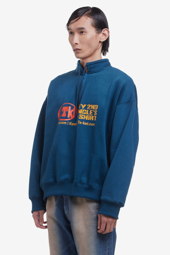 UNCLE'S HALF ZIP-UP SWEATSHIRT - WORKSOUT WORLDWIDE