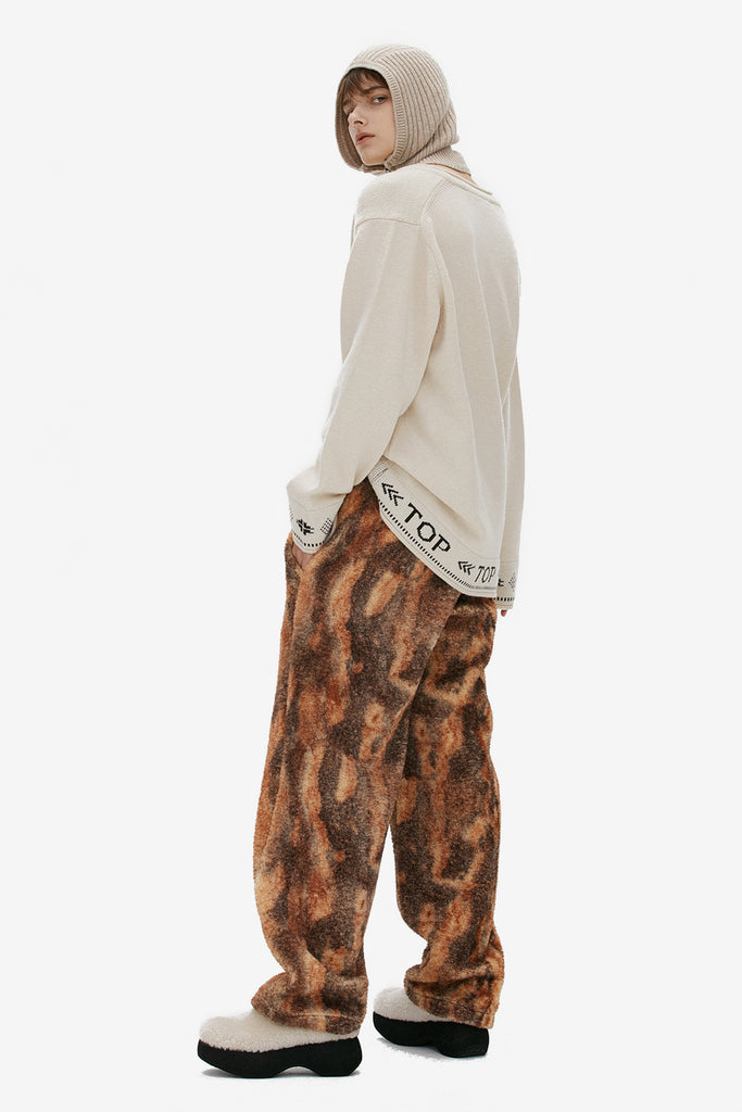 ABSTRACT SHEARING TRACK PANTS - WORKSOUT WORLDWIDE