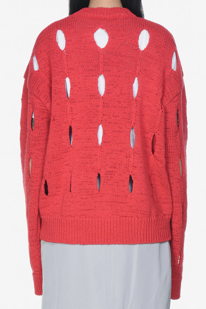CUT-OUT COTTON SWEATER - WORKSOUT Worldwide