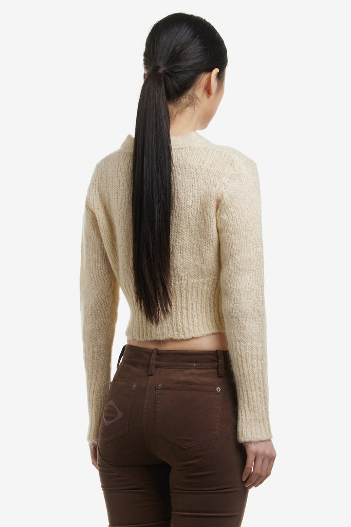 KID-MOHAIR CROP CARDIGAN - WORKSOUT Worldwide