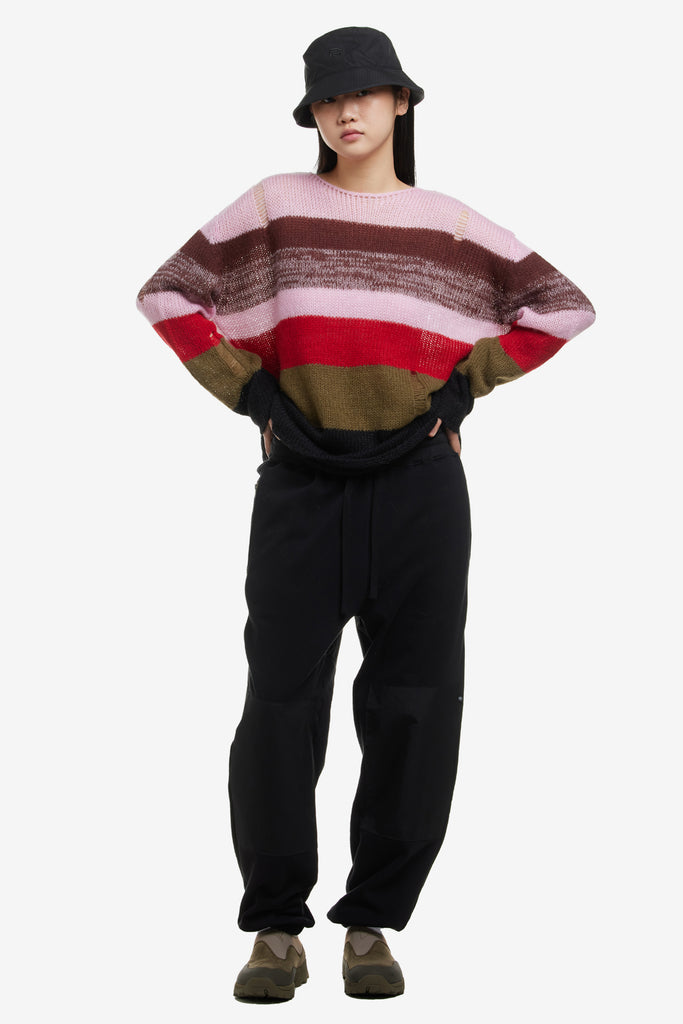 MULTI STRIPE KNIT SWEATER - WORKSOUT Worldwide