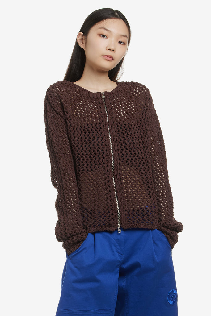 CROCHET ZIP-UP JACKET - WORKSOUT WORLDWIDE