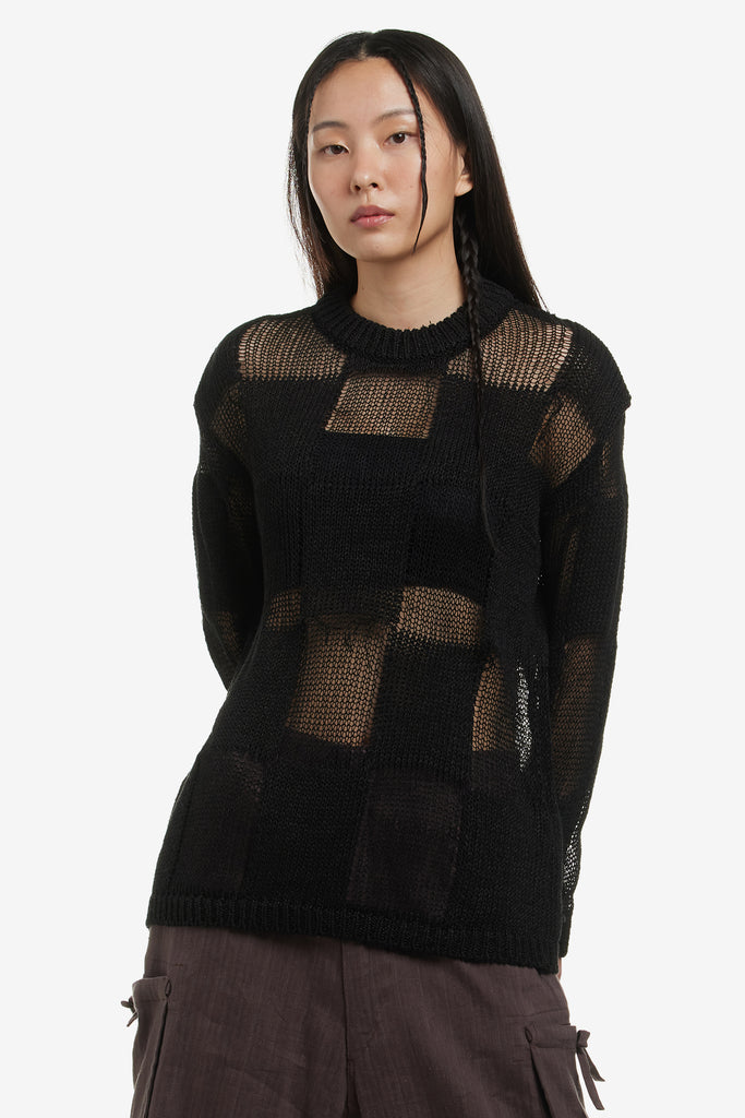 PAPER YARN CHECKER BOARD PULLOVER - WORKSOUT WORLDWIDE