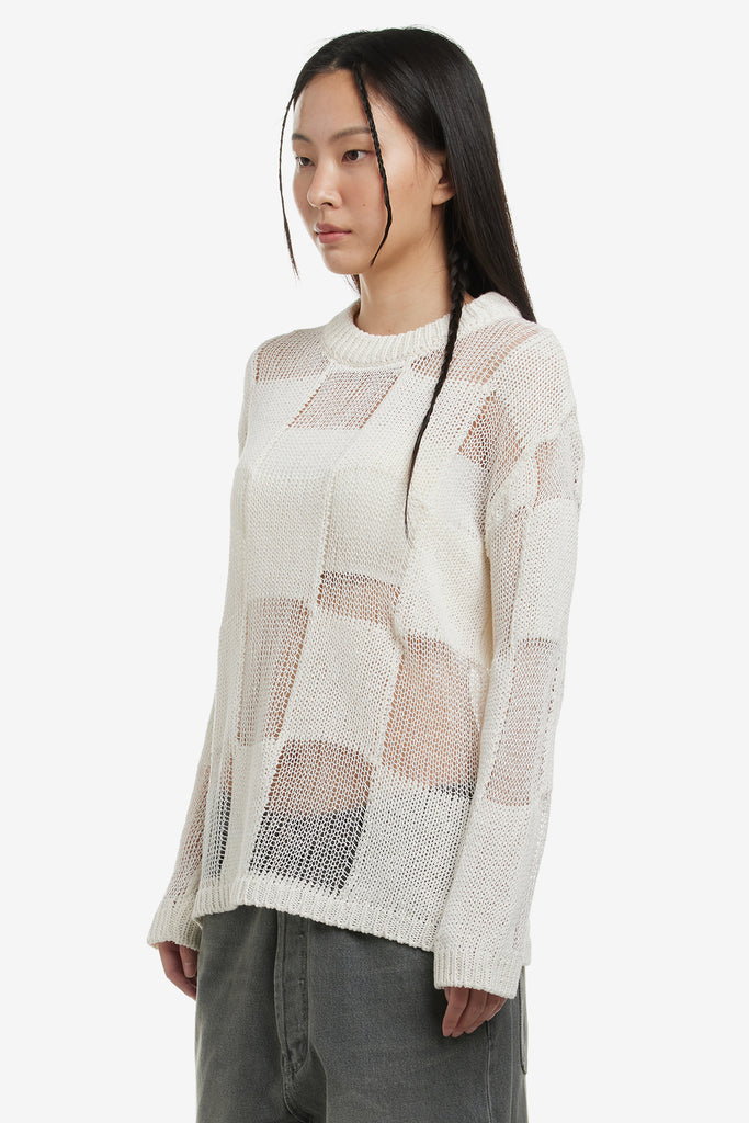 PAPER YARN CHECKER BOARD PULLOVER - WORKSOUT WORLDWIDE