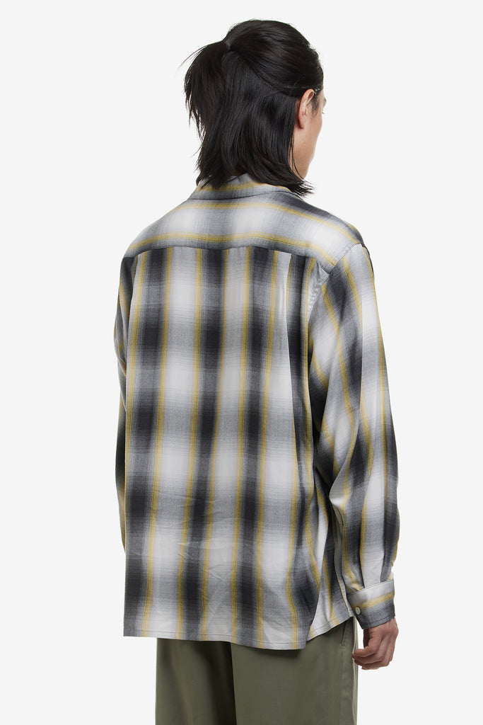 OMBRE OPEN COLLAR SHIRT L/S ( TYPE-1 ) - WORKSOUT WORLDWIDE